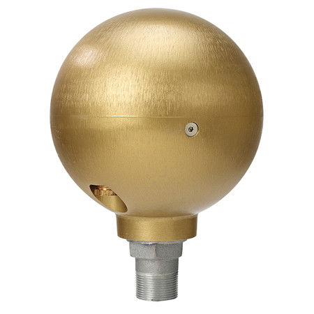 10" Cast Aluminum Ball Truck Assembly for Wire Halyard Flagpoles