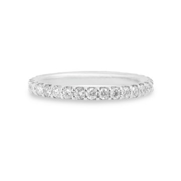 3/4 Way Diamond Wedding Band (0.30TW) In White Gold 14K