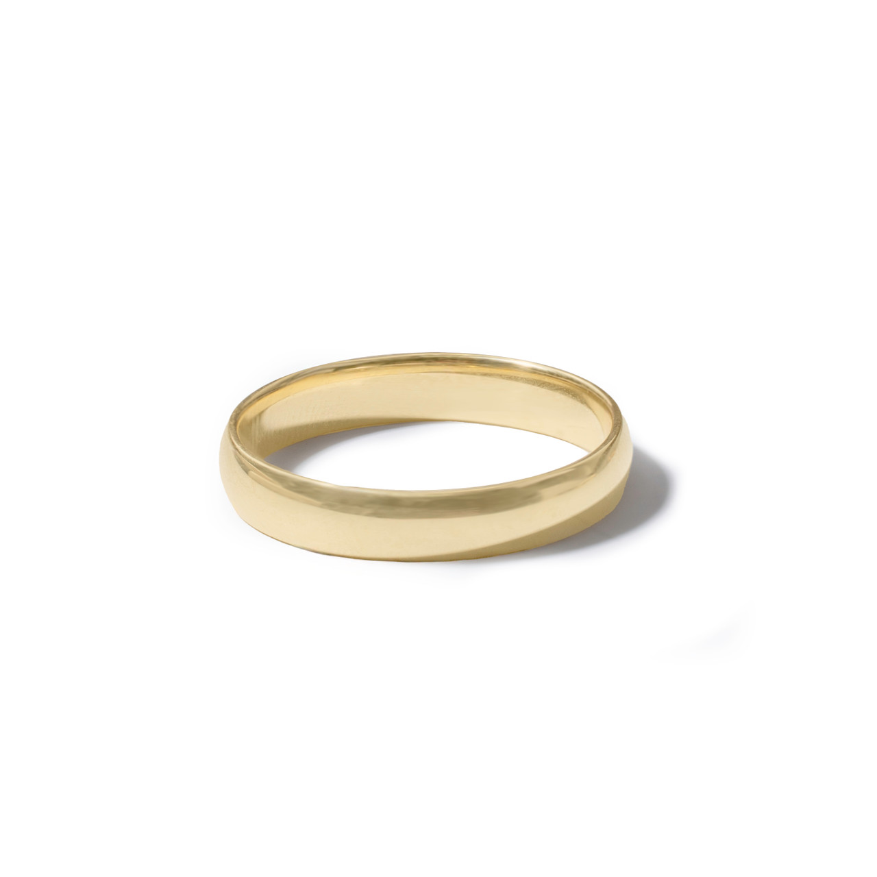 Lightweight High Polished 4mm Wedding Band 0