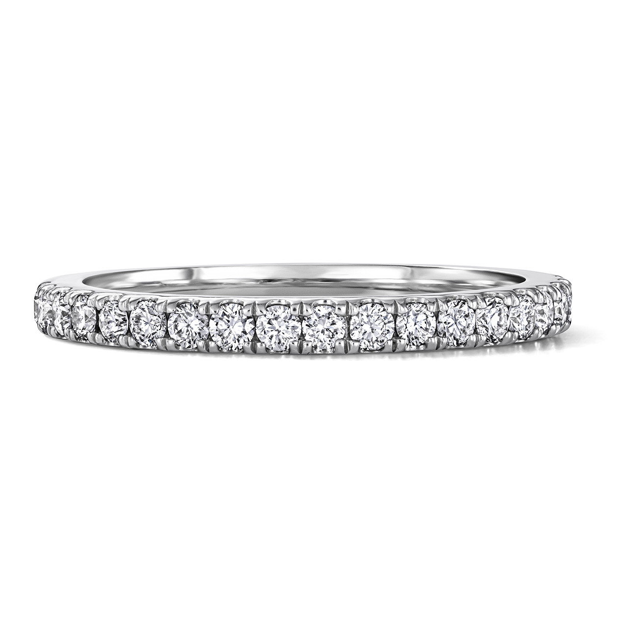 Diamond Halfway Wedding Band by Adorette In White Gold 14K 0