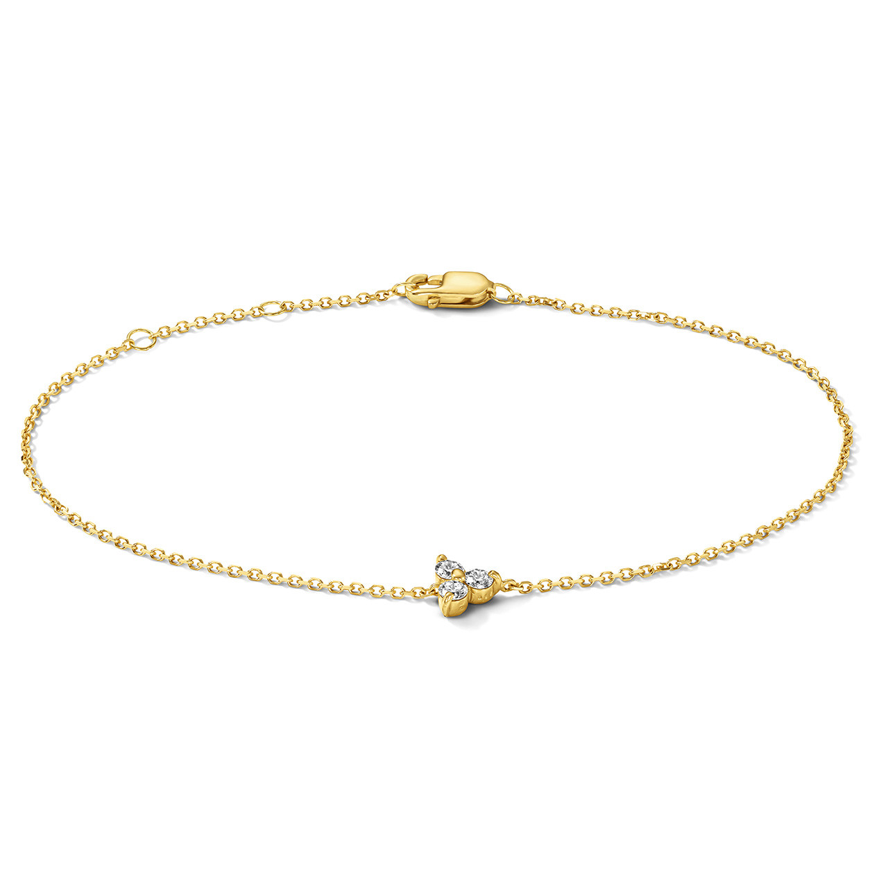 Trio Diamond Adjustable Bracelet