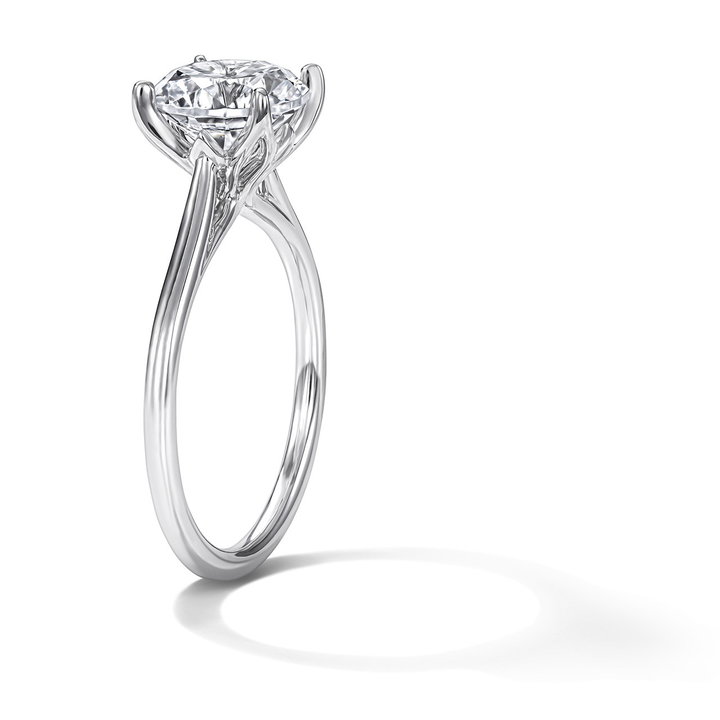 Sylvie Solitaire Engagement Setting In White Gold 14K