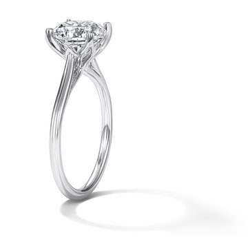 Sylvie Solitaire Engagement Setting In White Gold 14K