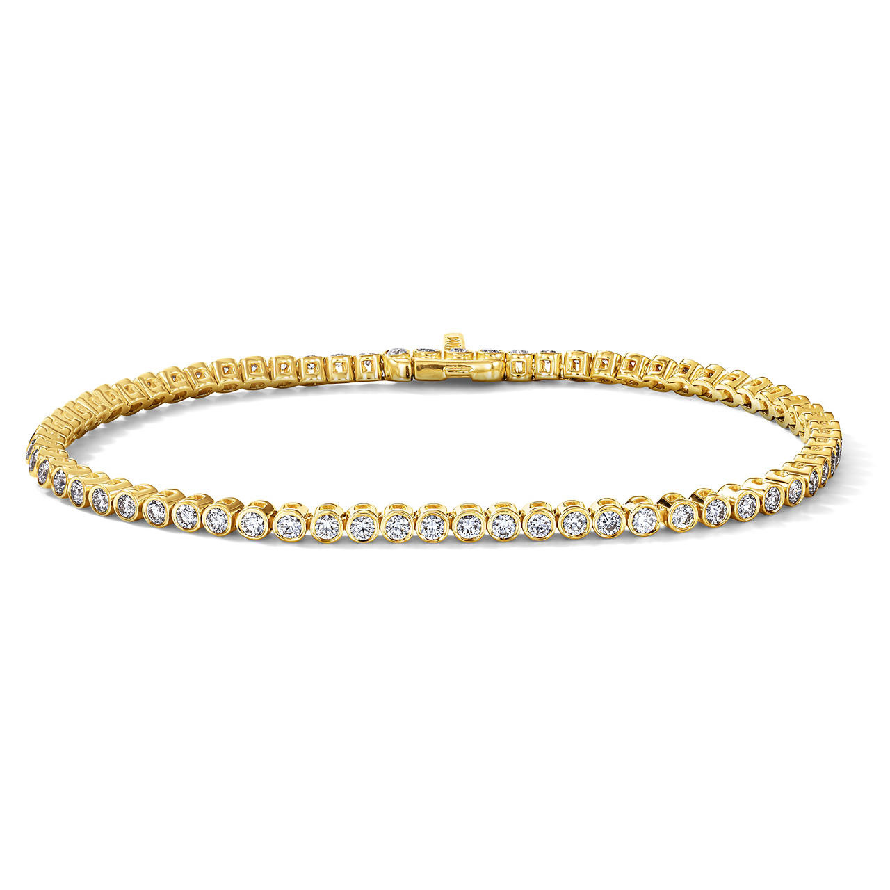 Bezel Diamond Tennis Bracelet