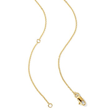 Graduated Round Diamond Necklace In Yellow Gold 14K