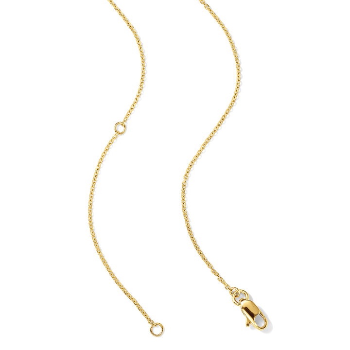 Graduated Round Diamond Necklace In Yellow Gold 14K