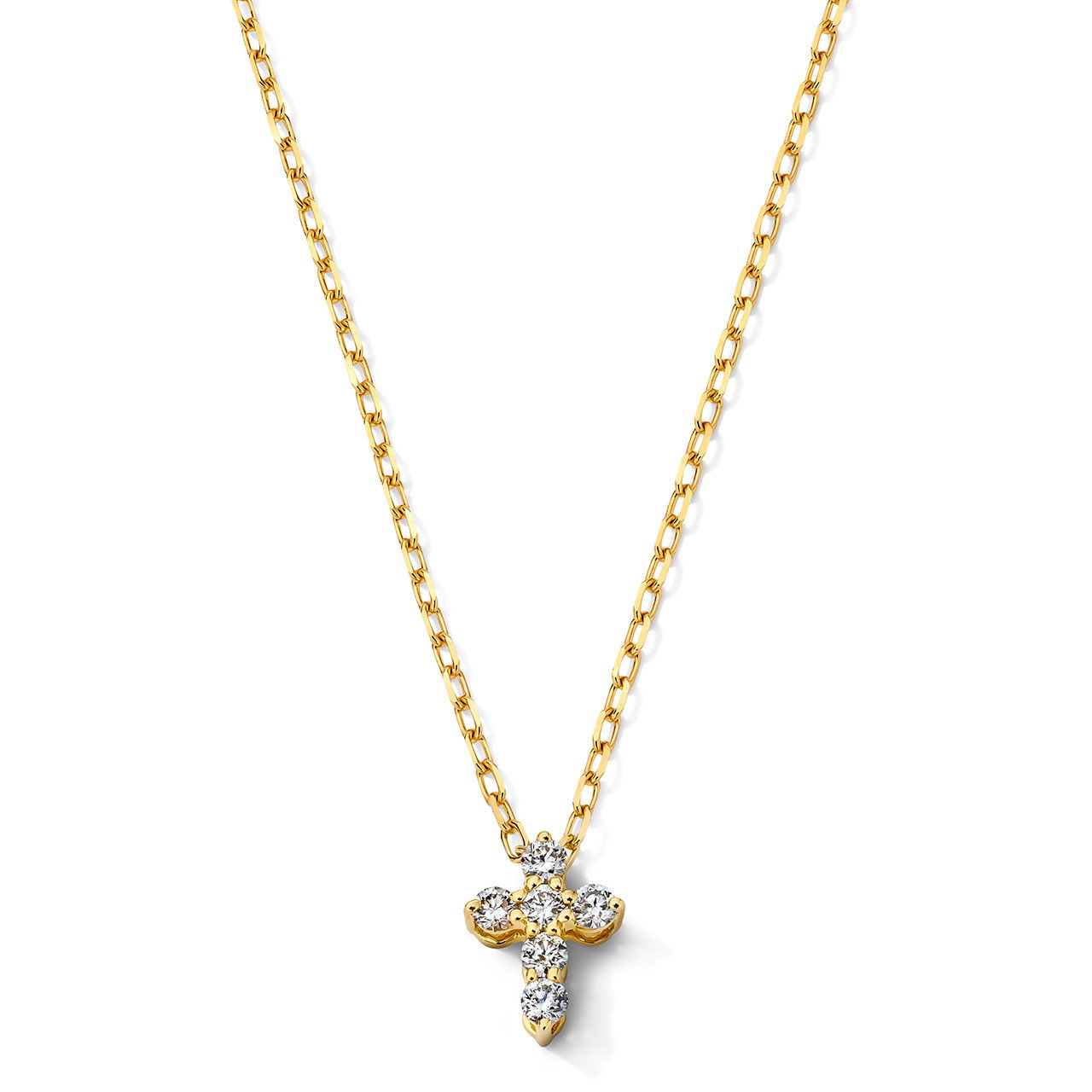 Small Diamond Cross Necklace 0