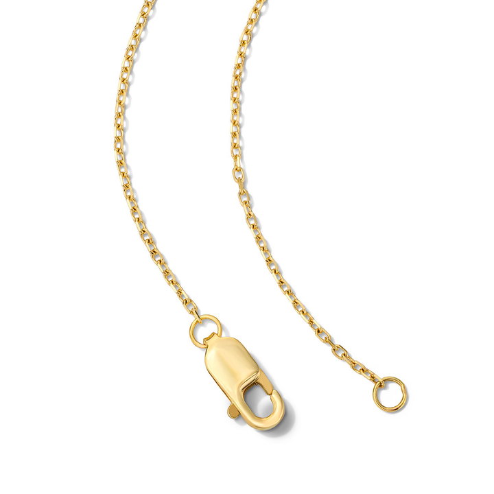 Bezel Diamond Clover Pendant Necklace In Solid 14K Yellow Gold