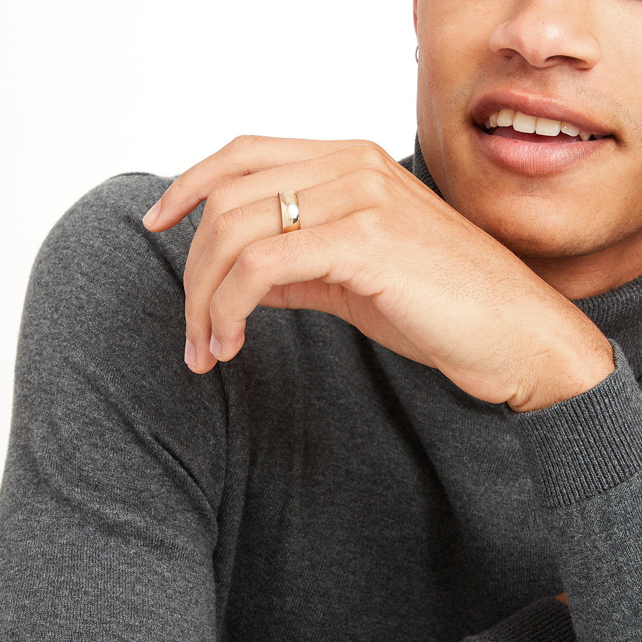 Lightweight Low Dome Comfort Fit 7mm Wedding Band 1