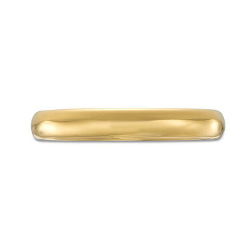 Lightweight Low Dome Comfort Fit 3mm Wedding Band In White Gold 14K