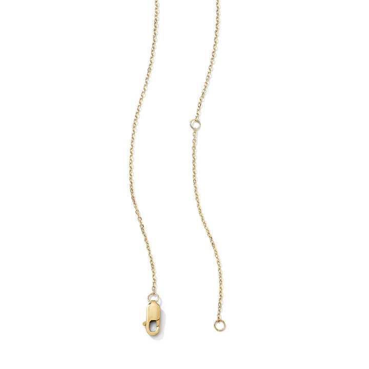 Pear Shaped Diamond Lariat Necklace In Solid 14K Yellow Gold