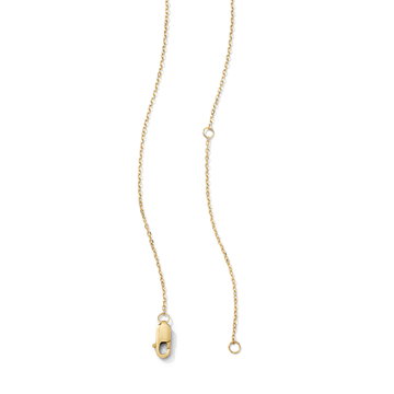 Pear Shaped Blue Sapphire Lariat Necklace In Solid 14K Yellow Gold