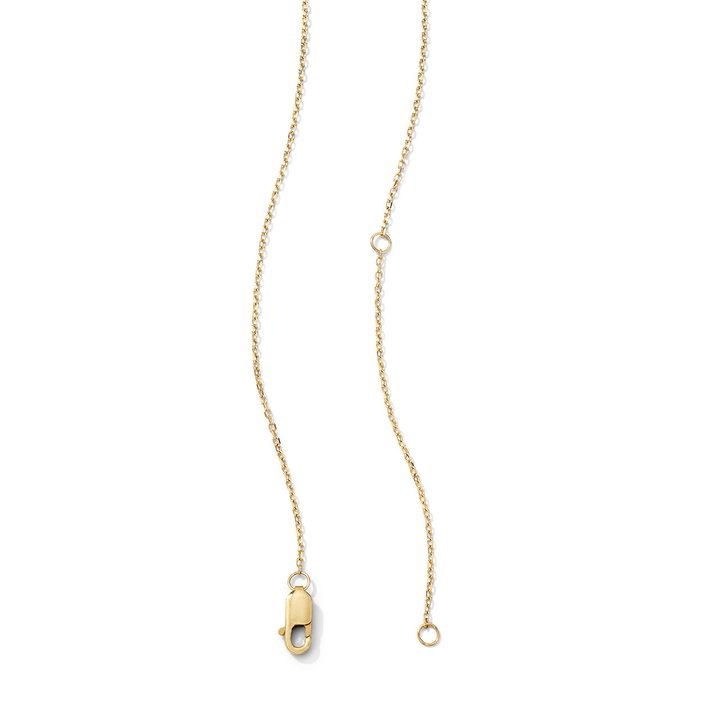 Pear Shaped Blue Sapphire Lariat Necklace In Solid 14K Yellow Gold