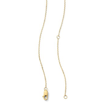 Heart Shaped Diamond Bezel Necklace In Solid 14K Yellow Gold