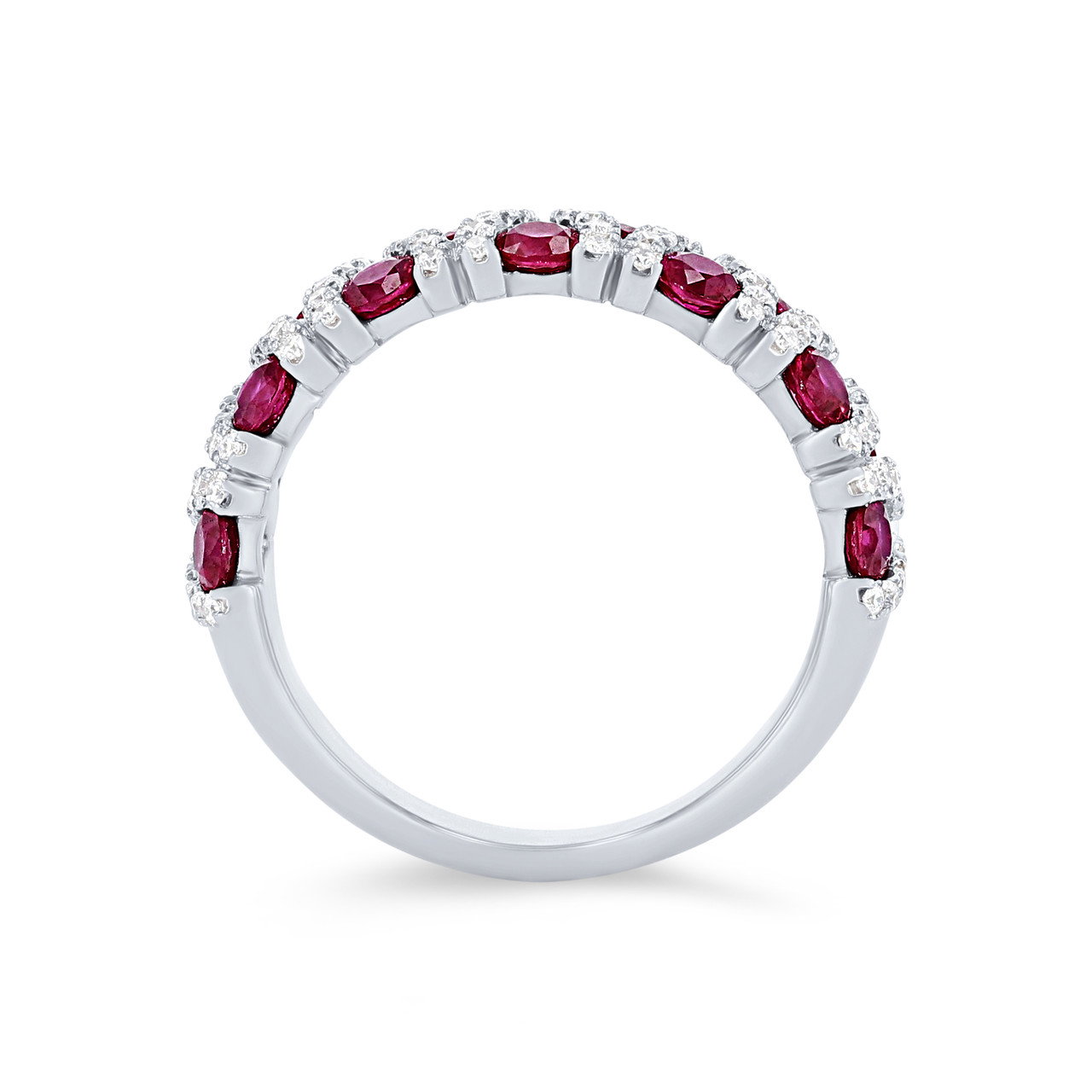 Ruby & Pave Diamond Link Band 2
