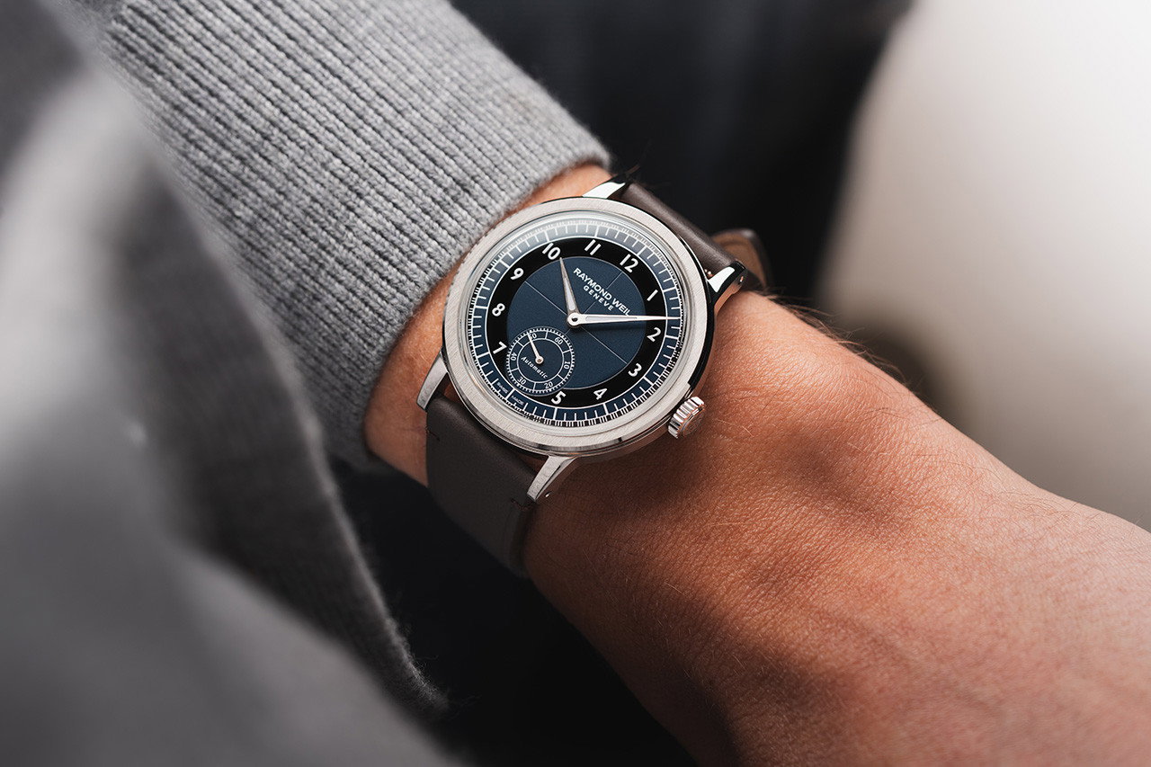 Raymond Weil Millesime 39 Blue Dial Watch | Stainless Steel