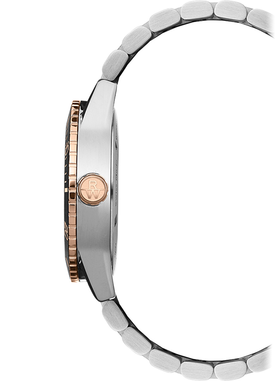 Raymond Weil Freelancer Diver 42 Black Dial Watch | Stainless Steel & Rose Gold-PVD 2