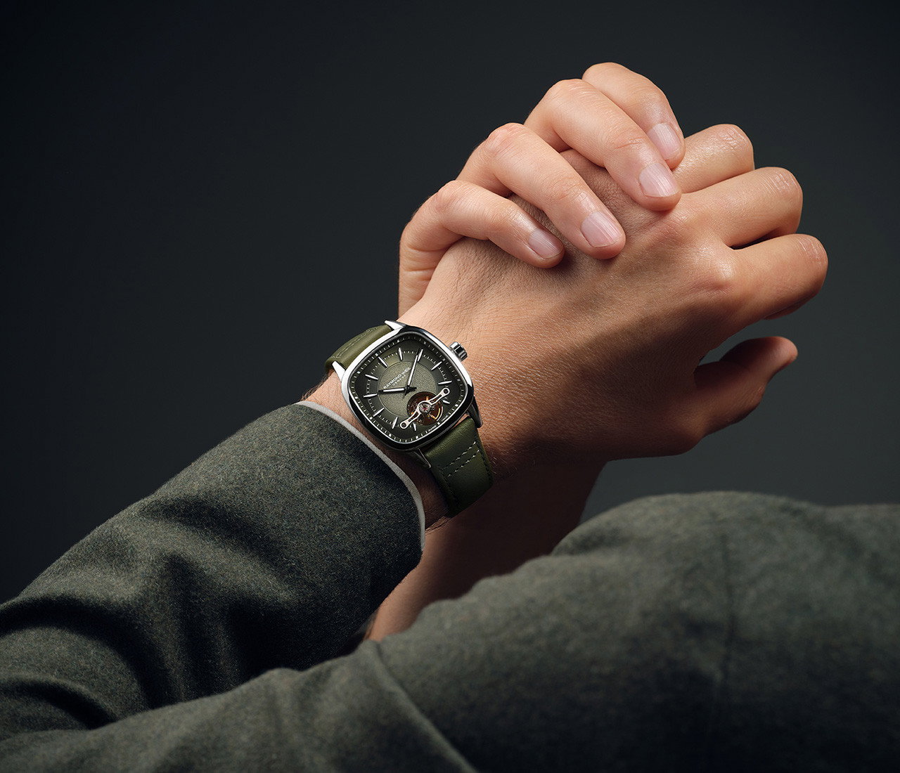 Raymond Weil Freelancer 40 Green Dial Watch | Stainless Steel