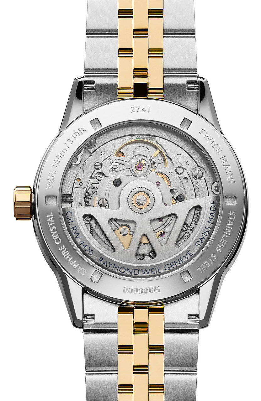 Raymond Weil Freelancer 40 Cream Dial Watch | Stainless Steel & Yellow Gold-PVD