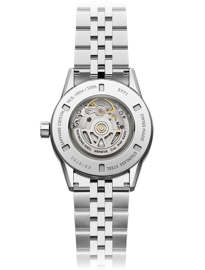 Raymond Weil Freelancer 38 Olive Green Dial Watch | Stainless Steel