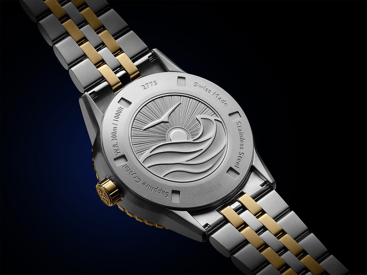 Raymond Weil Freelancer Diver 42 Blue Dial Watch | Stainless Steel & Yellow Gold-PVD