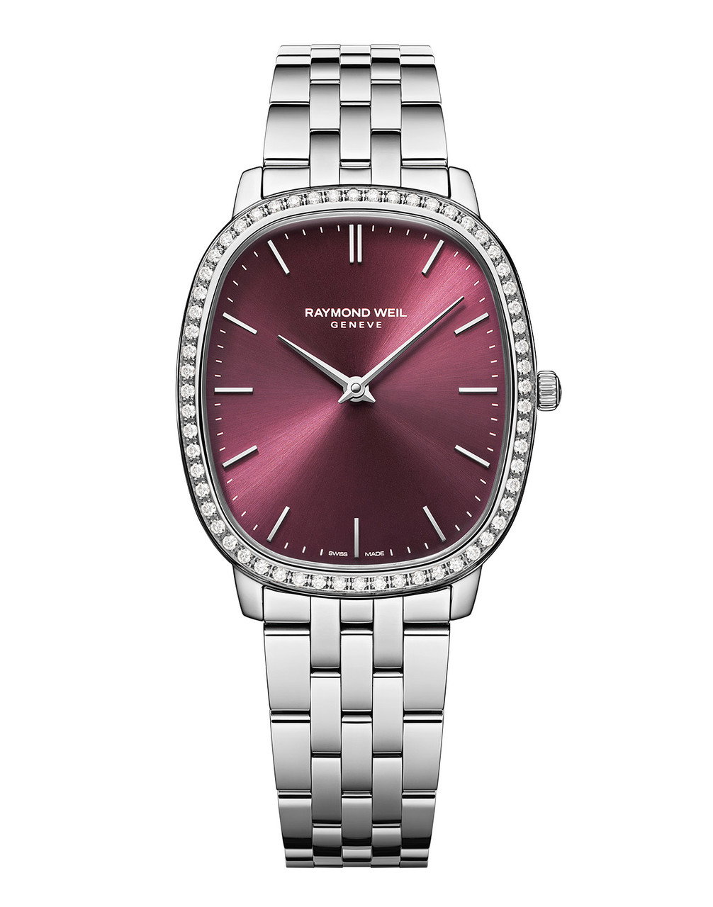 Raymond Weil Toccata Heritage 36 Red Dial Watch | Stainless Steel 0