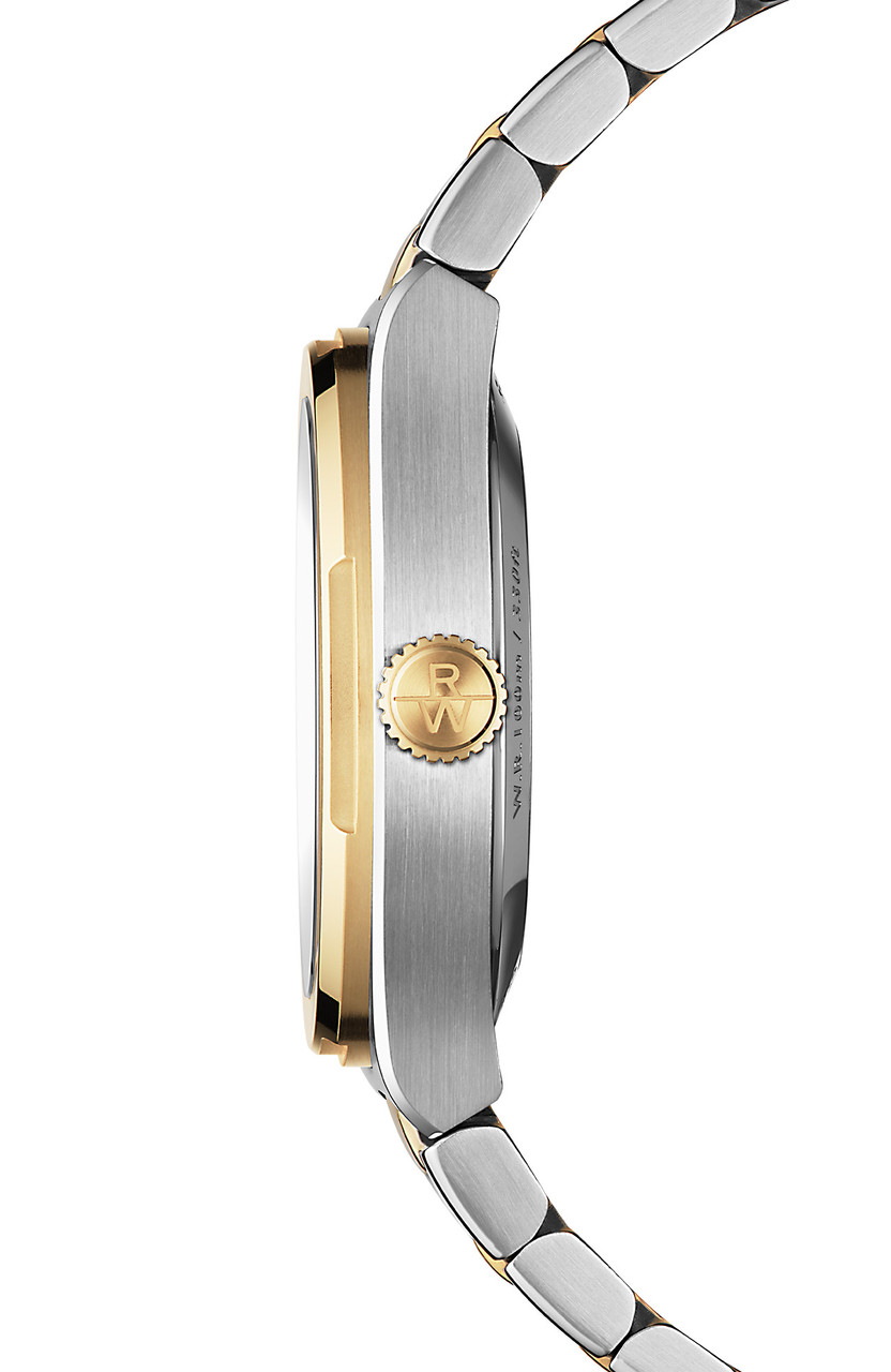 Raymond Weil A.R.T. 38 Graphite Dial Watch | Stainless Steel & Yellow Gold-PVD