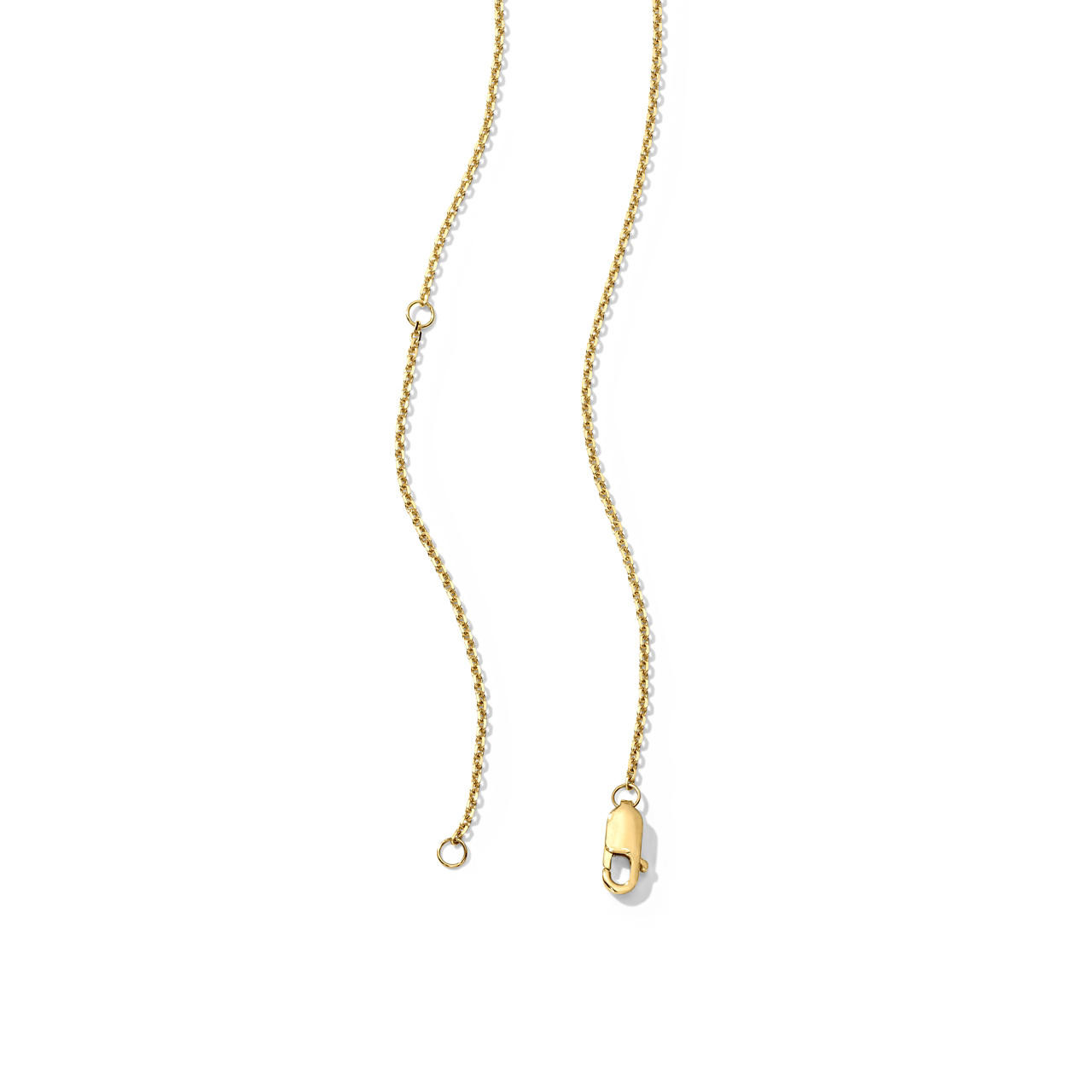 Bezel Set Emerald Cut Five Diamond Necklace