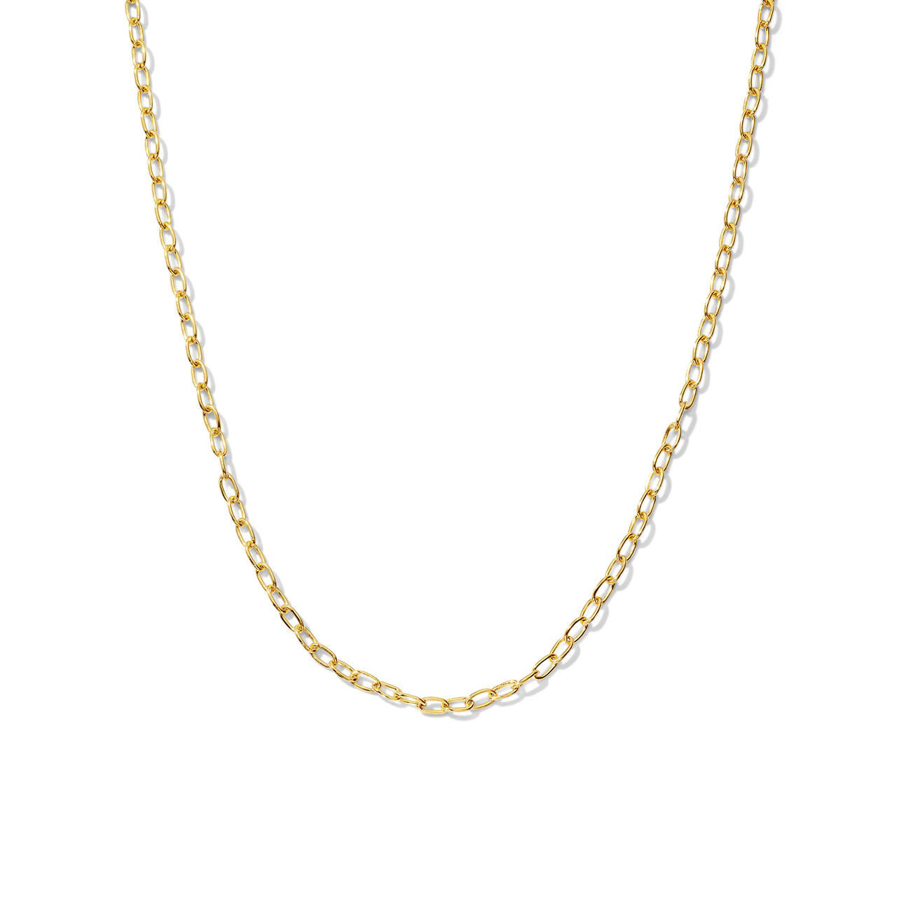 Gold Paperclip Chain Necklace