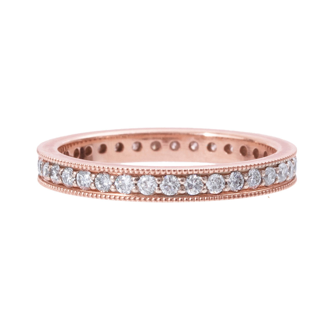 Vintage-Inspired Diamond Eternity Wedding Band (0.52tw) 0