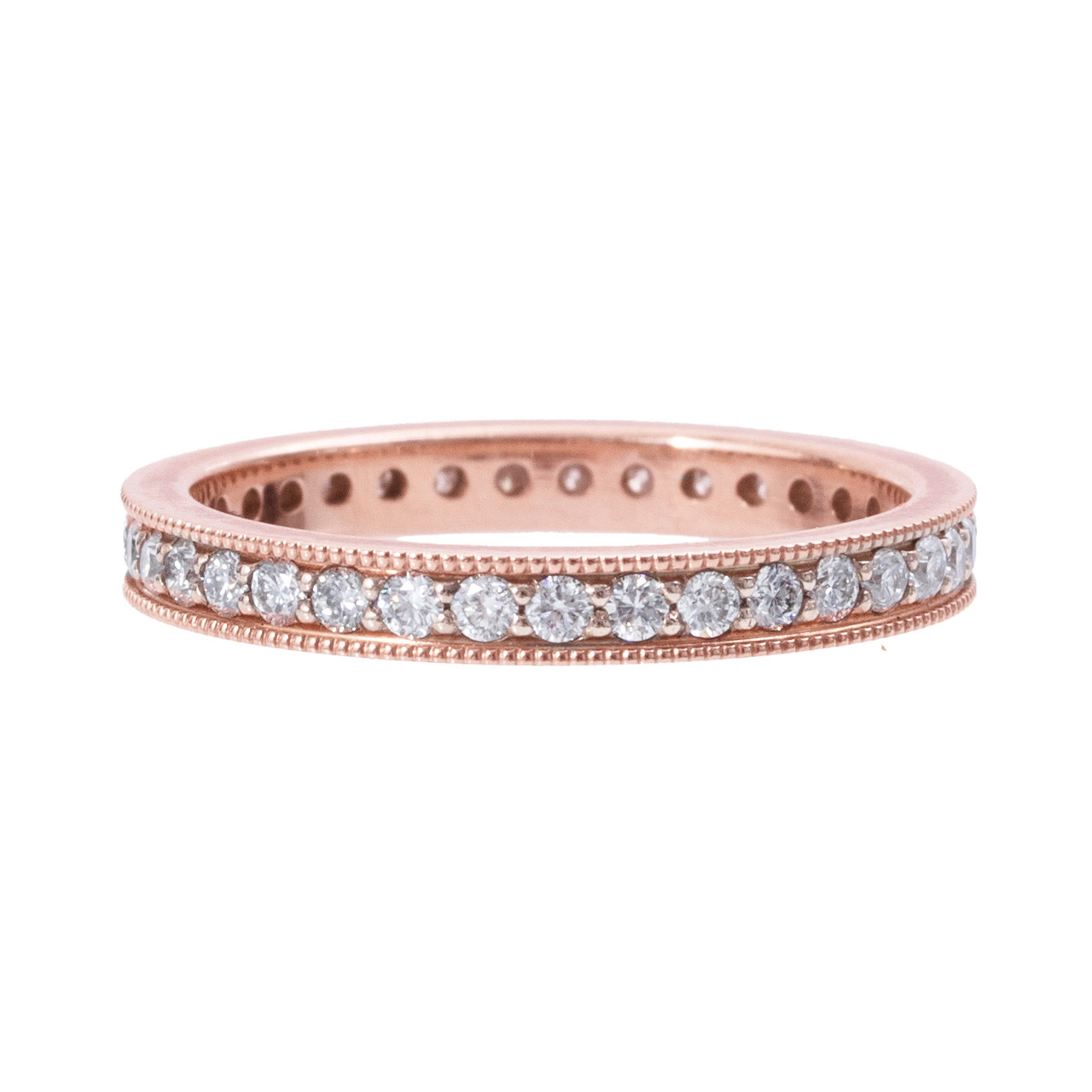 Vintage-Inspired Diamond Eternity Wedding Band (0.52tw) 0