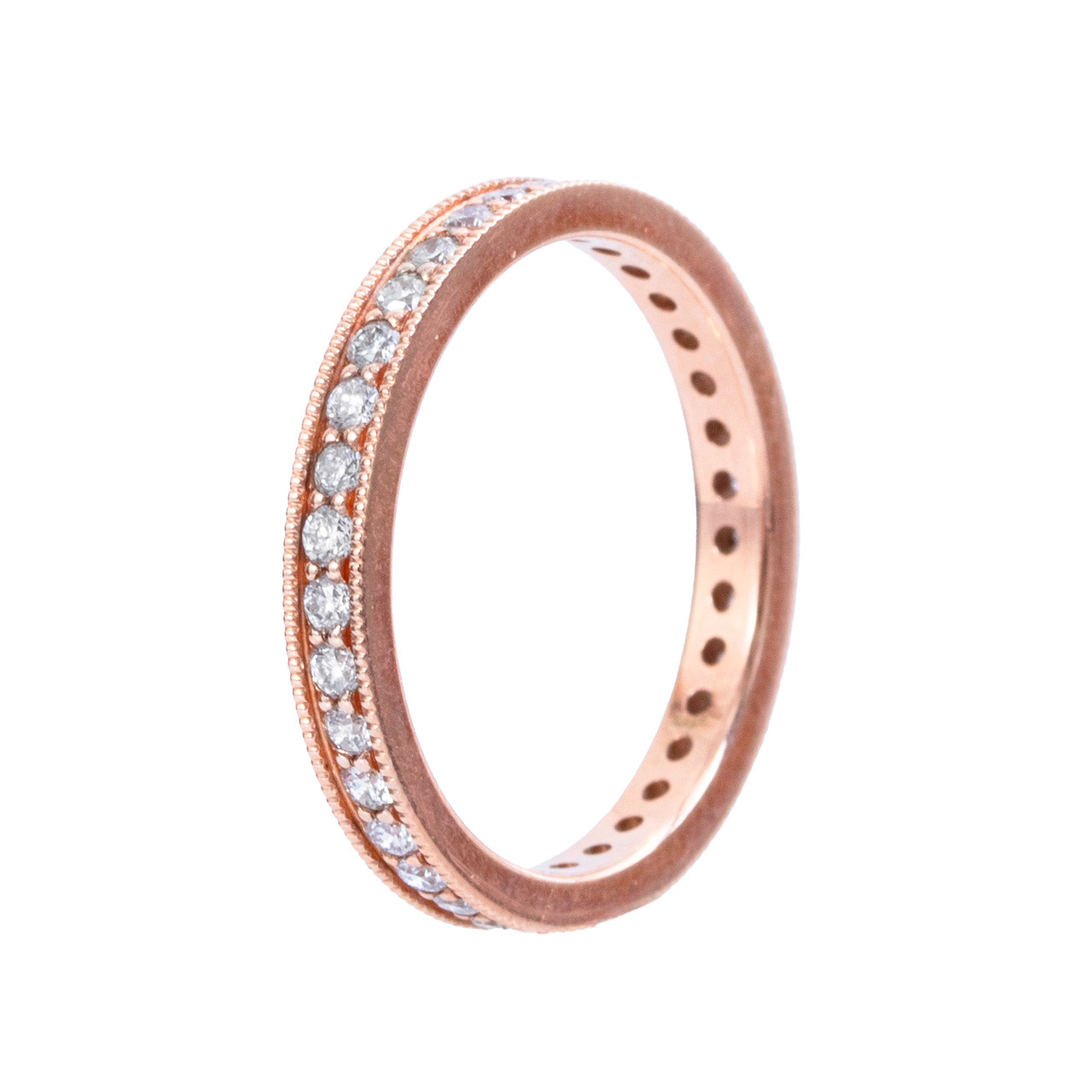 Vintage-Inspired Diamond Eternity Wedding Band (0.52tw) 1