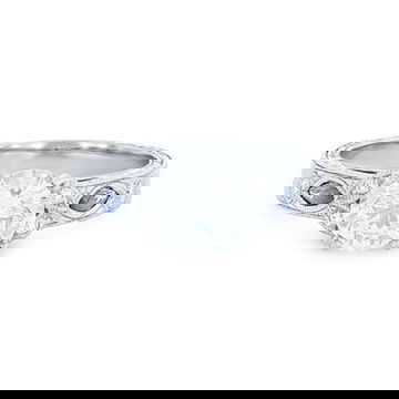 Kirk Kara Dahlia Sapphire and Diamond Engagement Setting