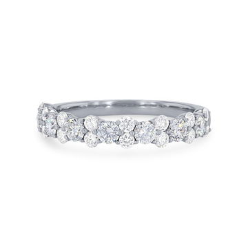 Alternating Diamond Wedding Band