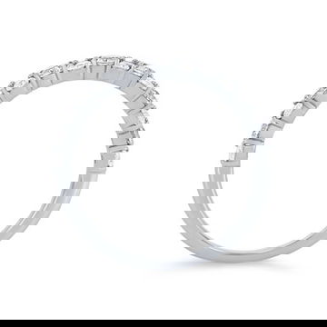 Alternating Diamond Wedding Band