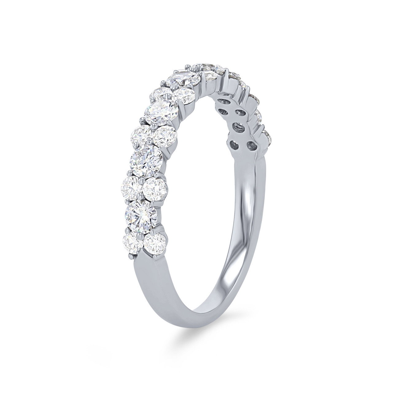 Alternating Diamond Wedding Band