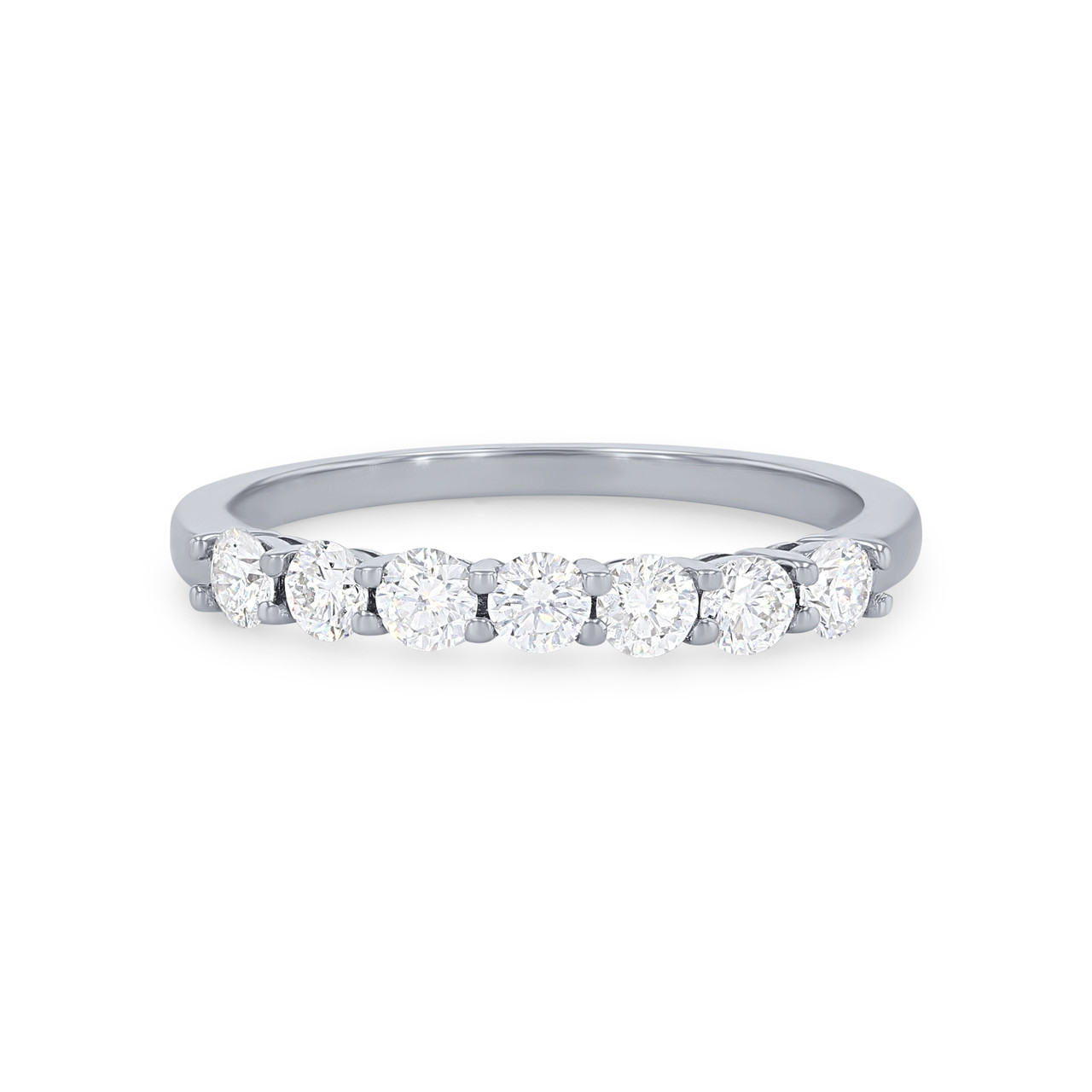 Seven Stone Diamond Wedding Band 0