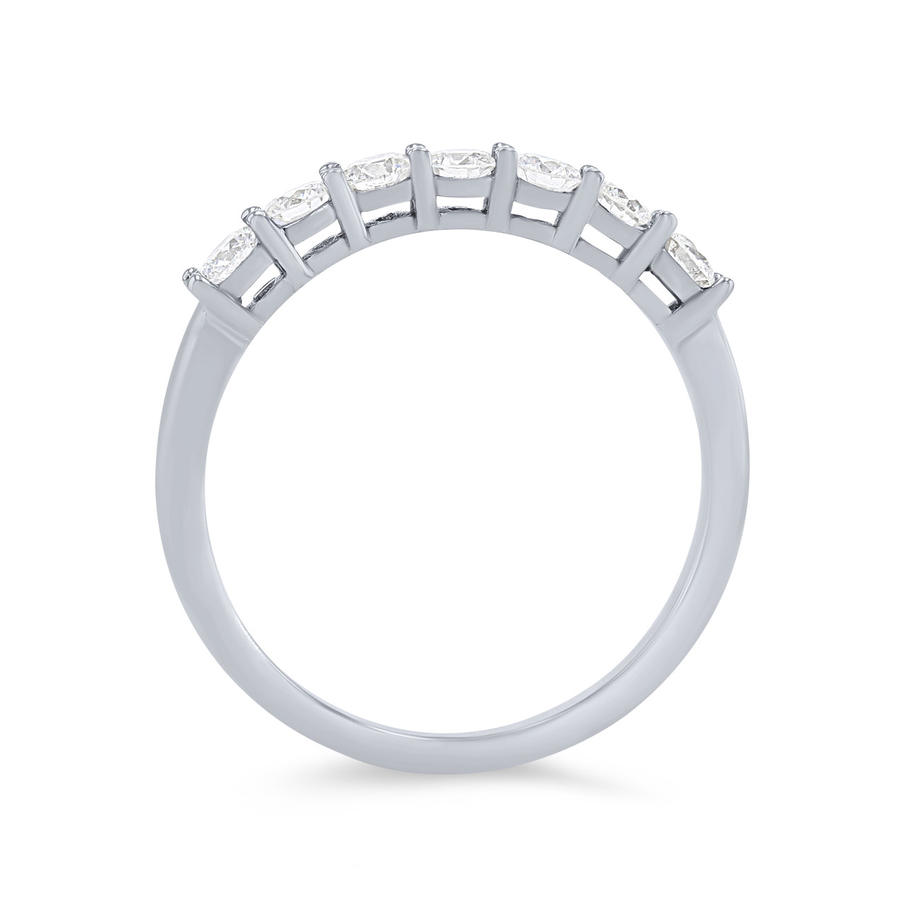 Seven Stone Diamond Wedding Band
