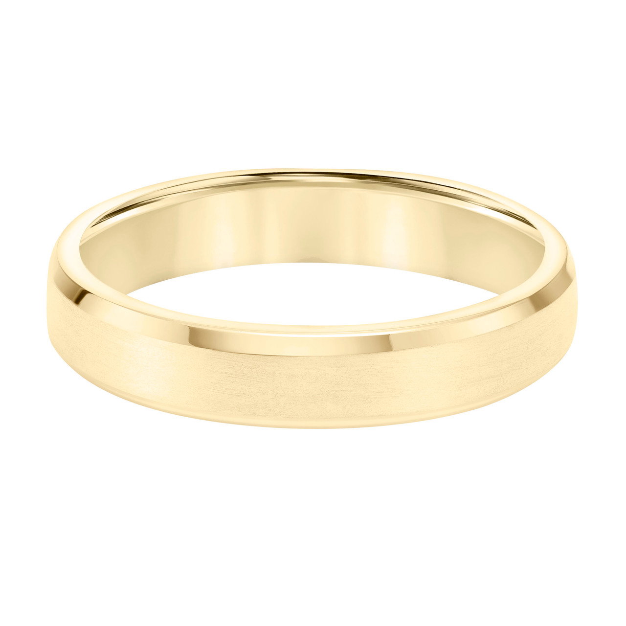 Matte Bevel Edge 4.5mm Wedding Band 0
