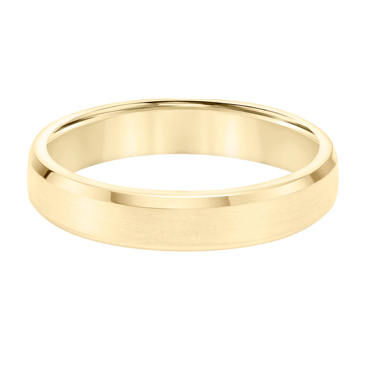 Matte Bevel Edge 4.5mm Wedding Band