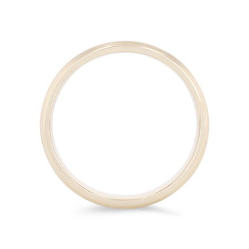 Matte Bevel Edge 4.5mm Wedding Band In White Gold 14K