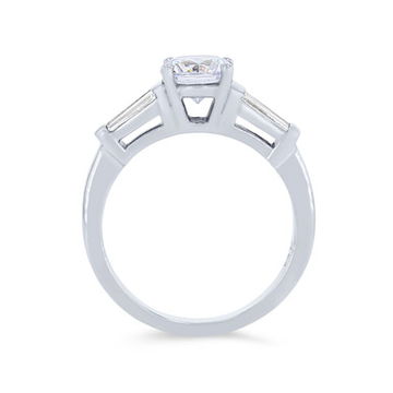 Double Tapered Baguette Diamond Engagement Setting