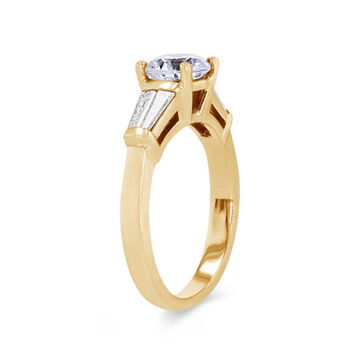 Double Tapered Baguette Diamond Engagement Setting