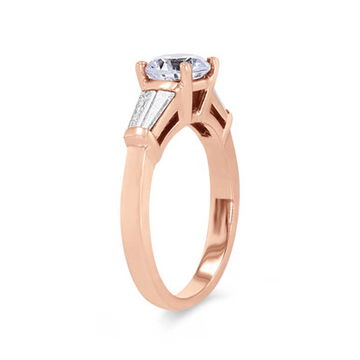 Double Tapered Baguette Diamond Engagement Setting