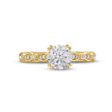Verragio Parisian Scalloped Engagement Setting In Yellow Gold 14K