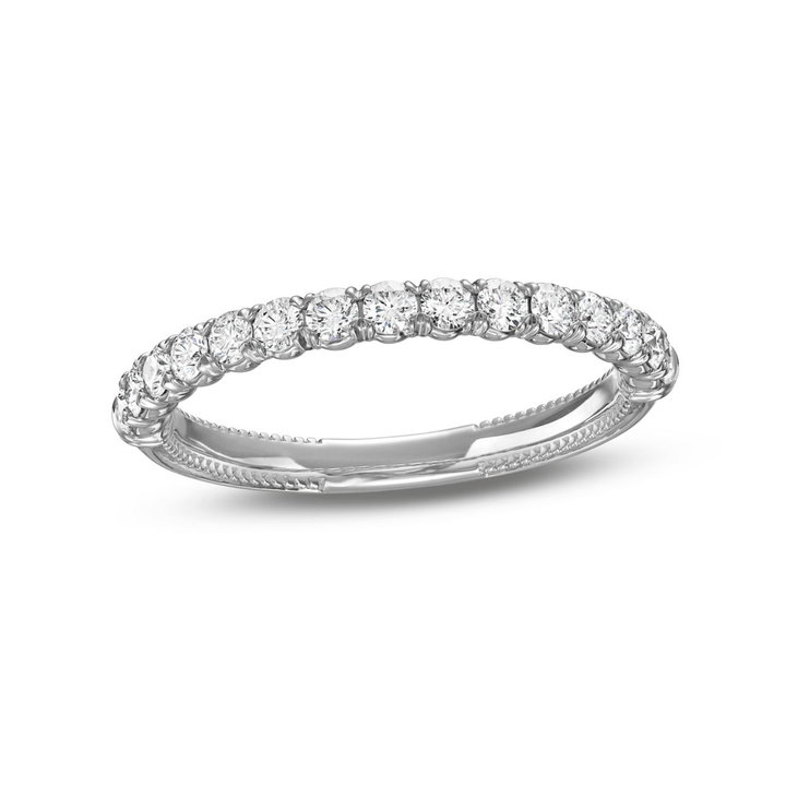 Verragio Renaissance Classic Wedding Band In White Gold 14K