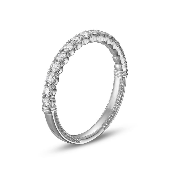 White Gold 14K Verragio Renaissance Classic Wedding Band