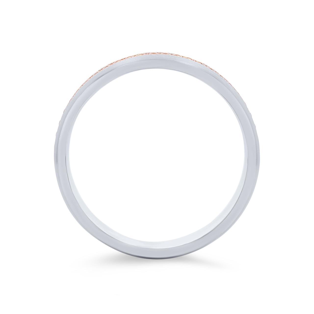 Beaded Milgrain 7mm Wedding Band 2
