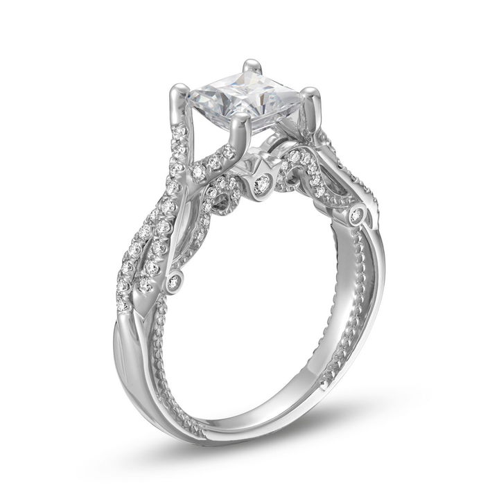White Gold 18K Verragio Insignia Twist Engagement Setting