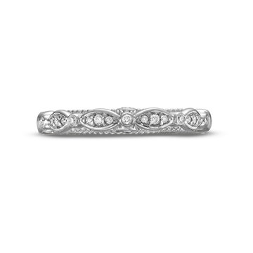 Verragio Parisian Scalloped Wedding Band In White Gold 14K